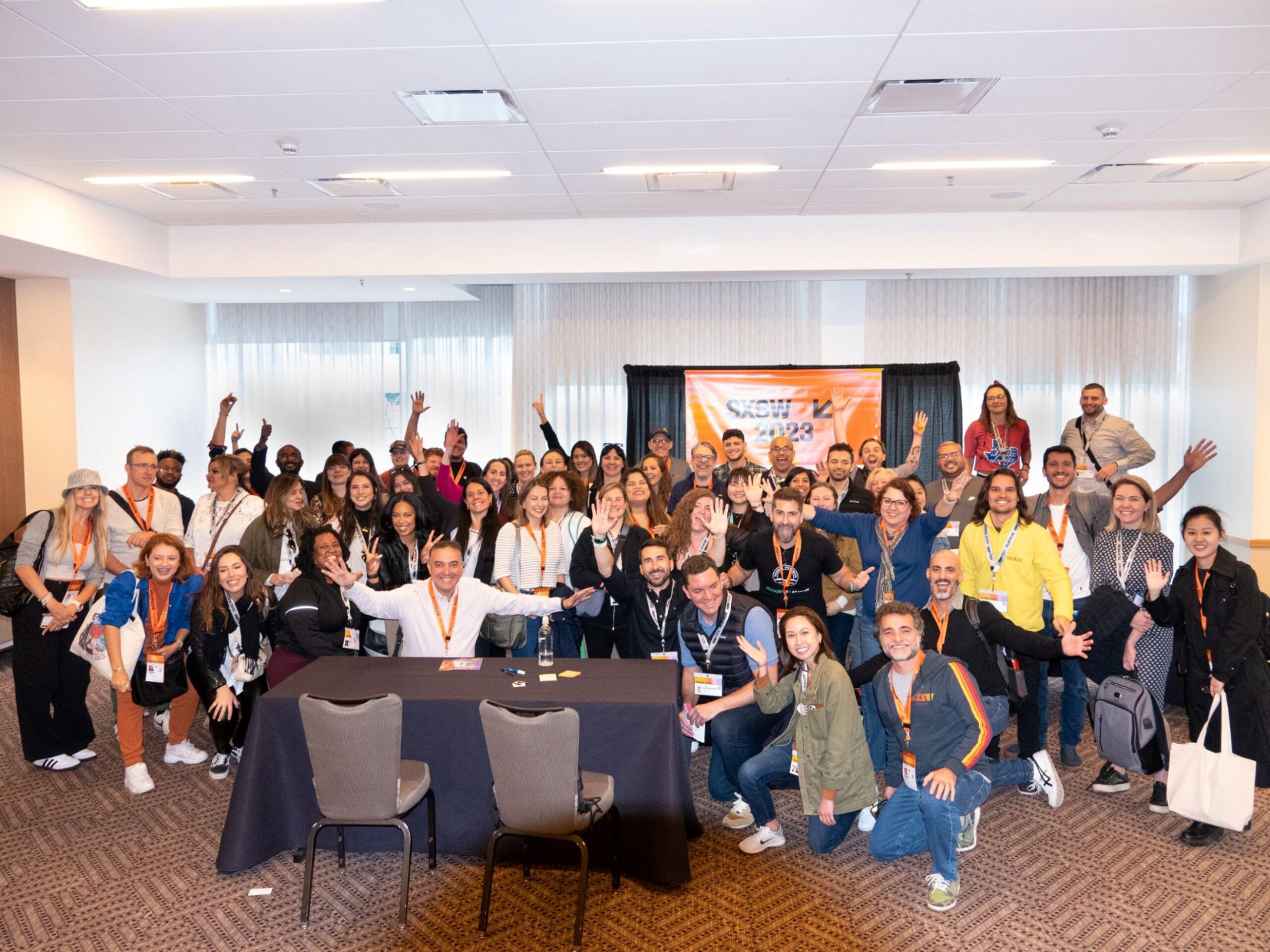 Mais de 200 participantes aw reuniram no HR Meet UP do SXSW 2023